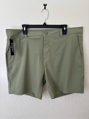Rhone Mens NWT Commuter Chino Shorts Size 38 Stretch Performance 7” Sage Green